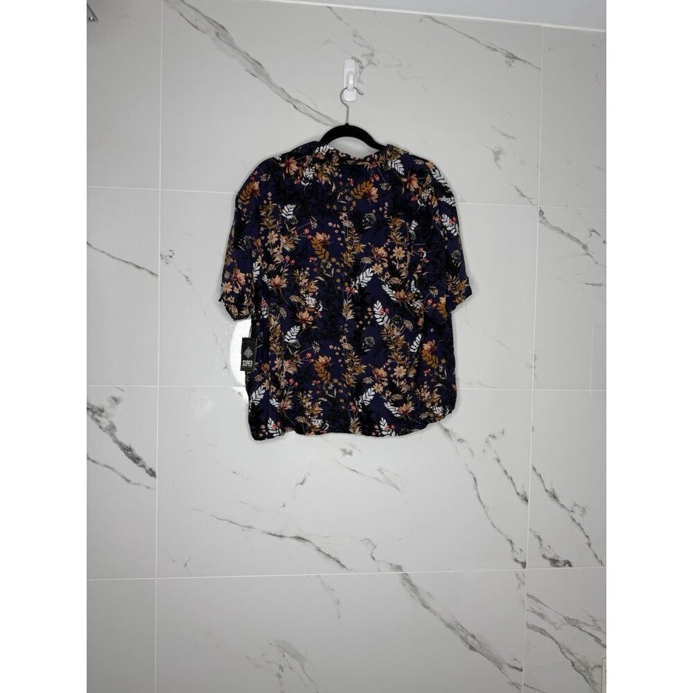 Super Massive Shirt Men's XL Floral Harvest Short Sleeve Crop Fit​ - Picture 3 of 7